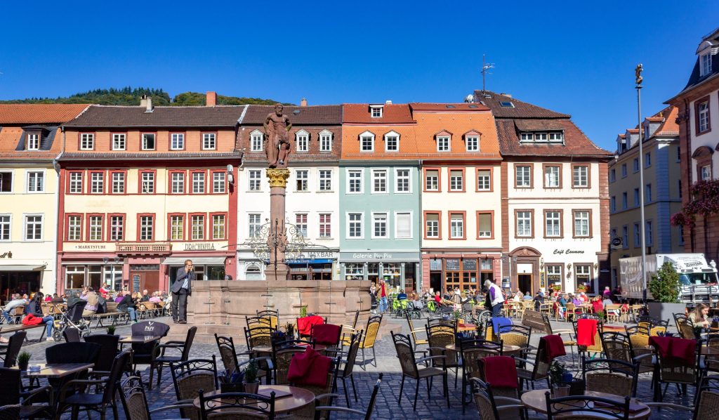 The Modelhäuser or Model-Houses on the north side of the Market Square