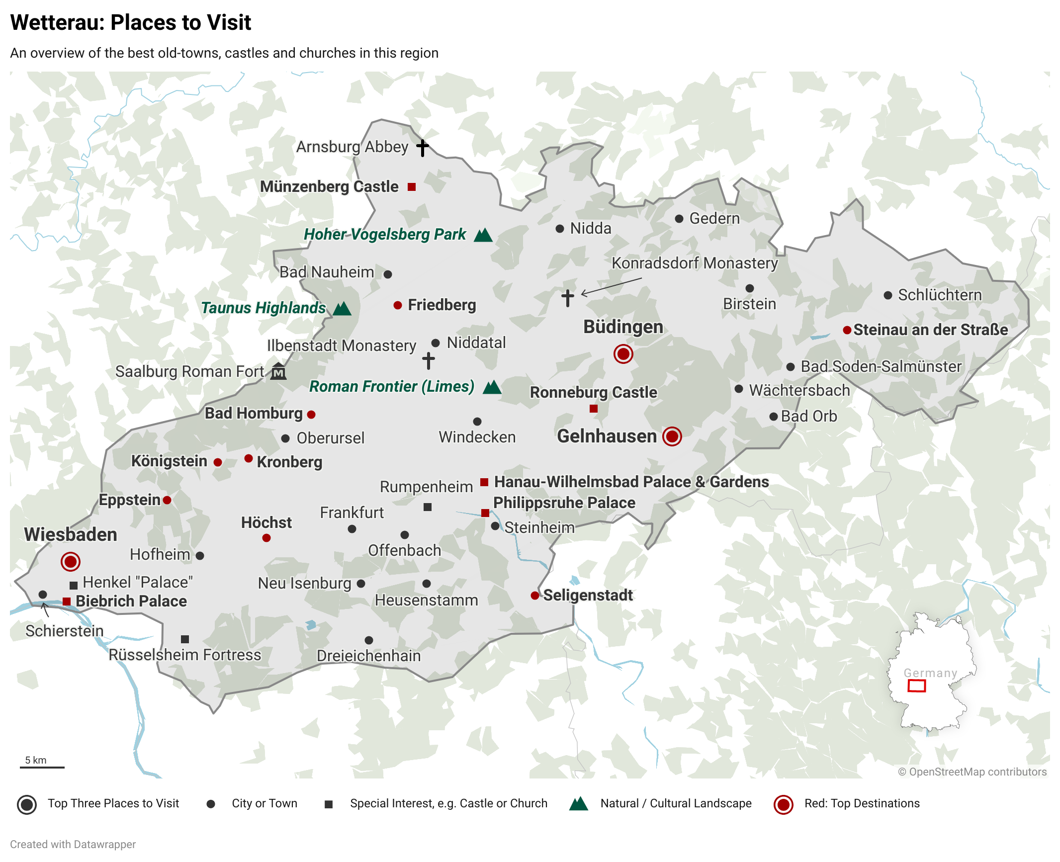 Wetterau: Places to Visit